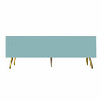 Upholstered Shoe Storage Bench with Double Door Cabinet and Open Shelf