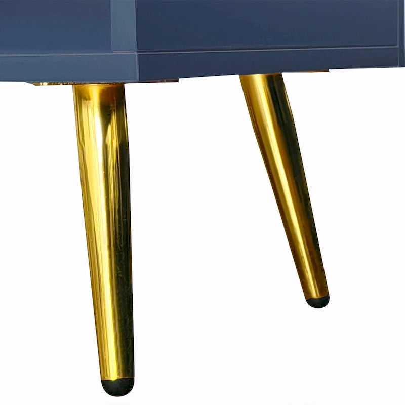 Upholstered Shoe Storage Bench with Double Door Cabinet and Open Shelf