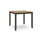 Counter Height Dining Table with Butcher Block Top and Natural Wood Finish