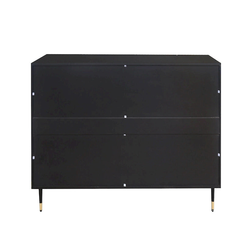 Wood Cabinet with Glass Sliding Doors Display Storage Cabinet