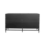 Wood Cabinet with Glass Sliding Doors Display Storage Cabinet