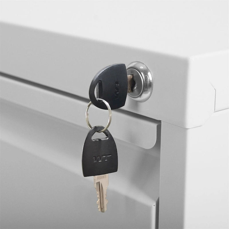 3 Drawer Vertical File Cabinet w/Lock Office Home Steel File Cabinet