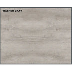 Two-Drawer File Cabinet with Open Shelves Washed Gray Wood Finish