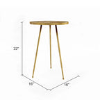 Round Accent Table - 22H x 16W x 16D