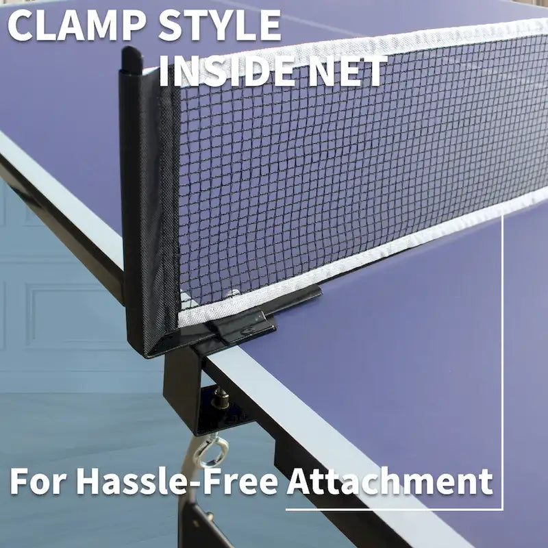 Tavolo da Ping Pong Pieghevole 8FT Set da Tavolo da Tennis, 2 Racchette e 3 Palline