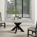 Round Dining Table, Gray