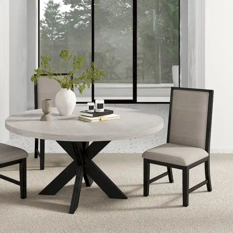 Round Dining Table, Gray
