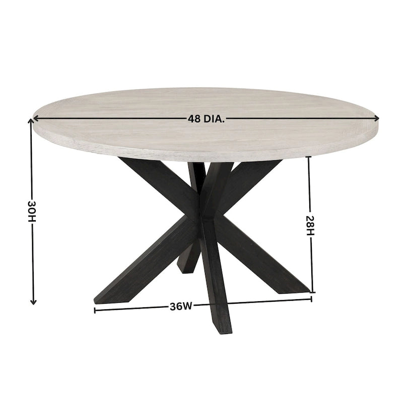 Round Dining Table, Gray