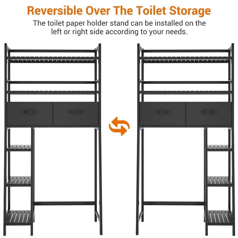 Over the Toilet Storage Cabinet - 11.81D x 32.68W x 65.16H