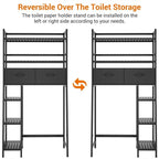 Over the Toilet Storage Cabinet - 11.81D x 32.68W x 65.16H