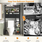 Over the Toilet Storage Cabinet - 11.81D x 32.68W x 65.16H