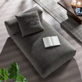 Chaise longue modulare imbottita senza braccioli