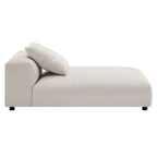 Chaise longue modulare imbottita senza braccioli