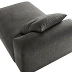 Chaise longue modulare imbottita senza braccioli