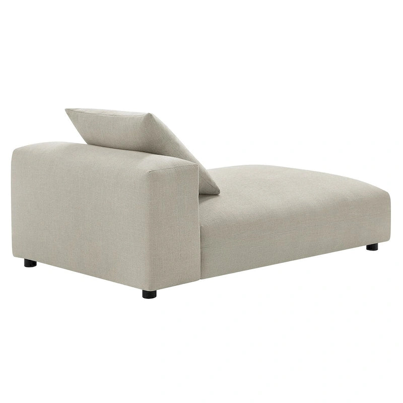 Chaise longue modulare imbottita senza braccioli