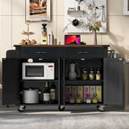 53.5Farmhouse Kitchen Island with Power Outlet
