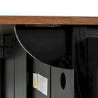 Rolling Kitchen Island Cart with Power Outlet, Drawers and Cabinet Storage