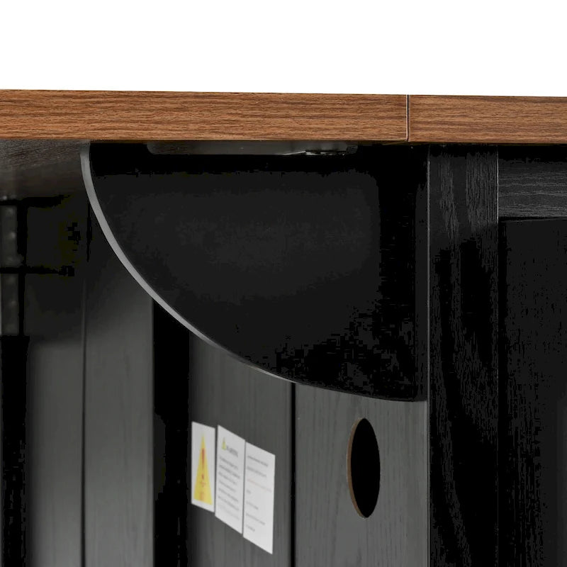 Rolling Kitchen Island Cart with Power Outlet, Drawers and Cabinet Storage