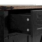 Rolling Kitchen Island Cart with Power Outlet, Drawers and Cabinet Storage