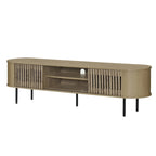 Brax 2-Shelf TV Console with Sliding Doors