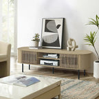 New Classic Furniture Brax 2-Shelf TV Console with Sliding Doors