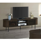 Brax 2-Shelf TV Console with Sliding Doors
