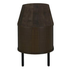 Brax 2-Shelf TV Console with Sliding Doors