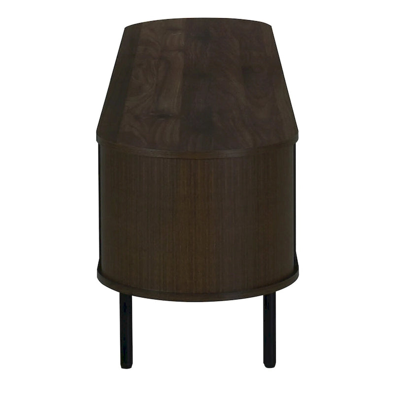 Brax 2-Shelf TV Console with Sliding Doors